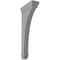 Ekena Millwork 2 1/4"W x 7"D x 14"H Stockport Wood Vintage Decor Bracket, Pebble Grey BKTWD02X07X14STPG - alternate 1